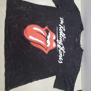 The Rolling Stones Size L black crop top